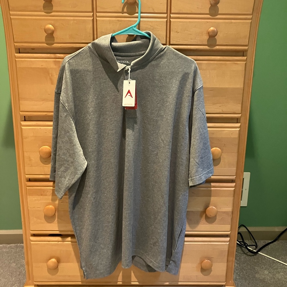 Men's XL Antigua Golf Shirt Gray